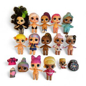 MGA Entertainment LOL Surprise Dolls Lot of 13 w/ Some Clothes *READ* 3"